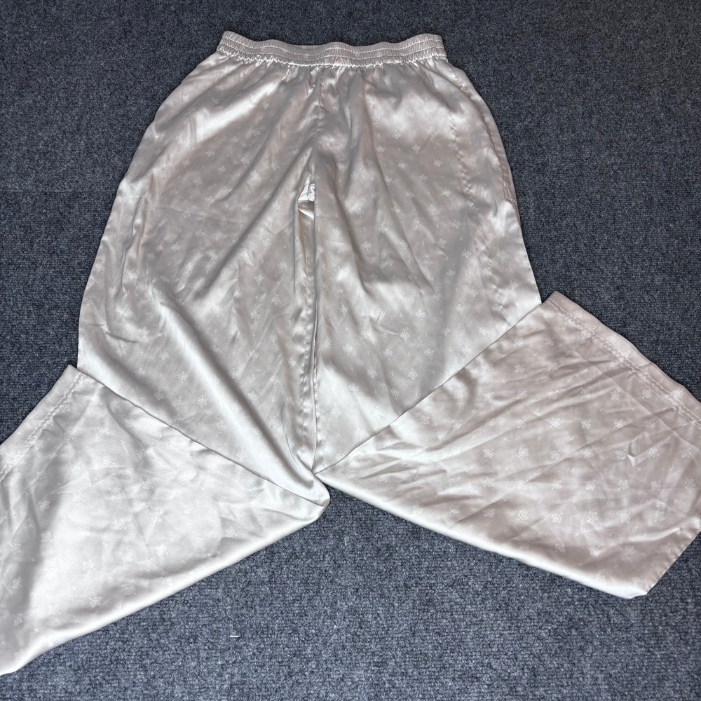 Barefoot Dreams Pajama Pants‎ Women's Small Cream Floral Elastic Waist